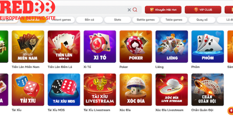 Lựa chọn Phỏm trong chuyên mục game bài 