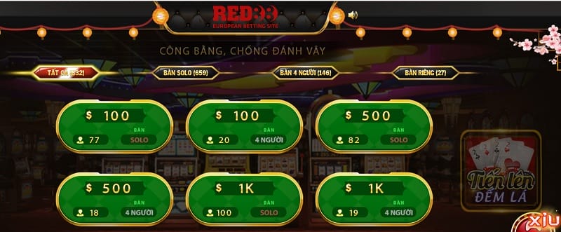 Chơi game đổi tiền với Tiến Lên Đếm Lá Red88