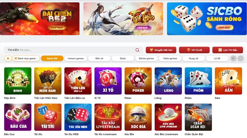 Có rất nhiều game bài mà bạn có thể lựa chọn tại sảnh Casino Red88