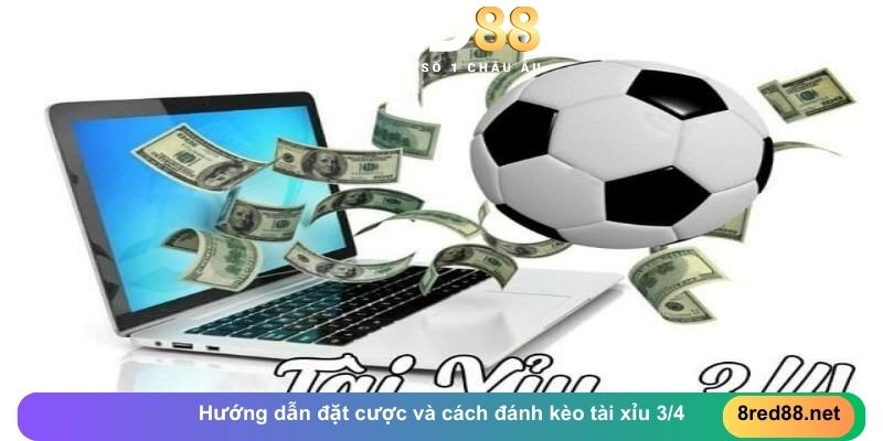 Hướng dẫn đặt cược và cách đánh kèo tài xỉu 3/4