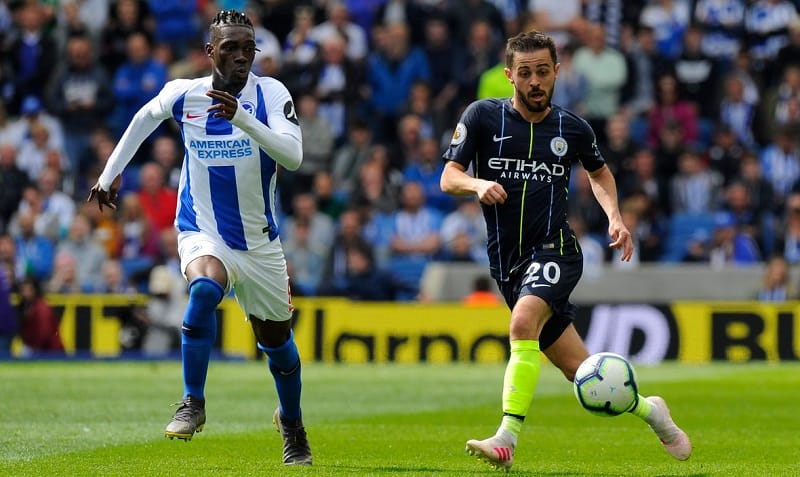 Bảng xếp hạng về Brighton & Hove Albion gặp Manchester City