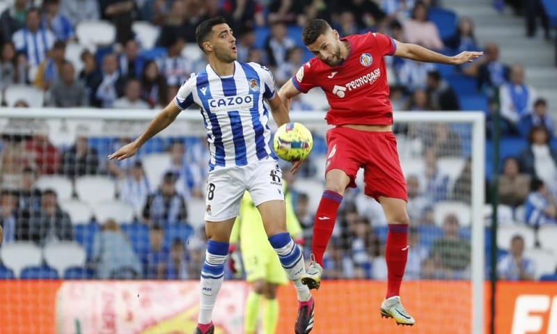 Số liệu thống kê thành tích gần đây của Getafe và Real Sociedad