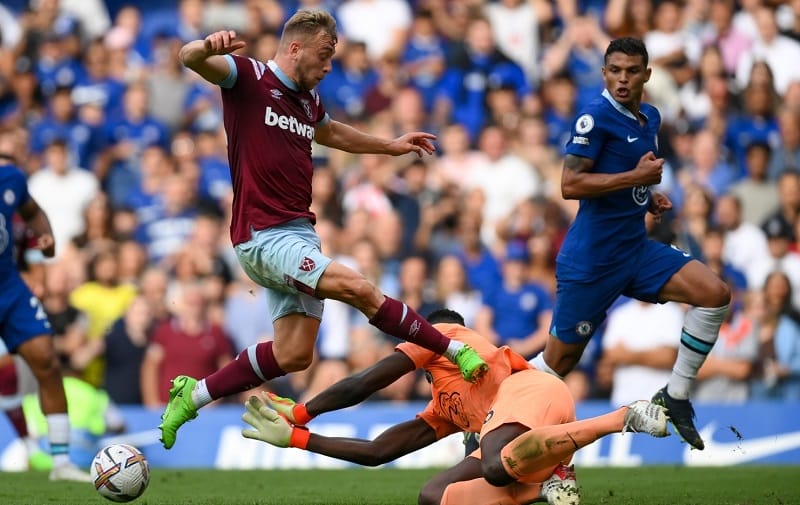 Thứ hạng của Chelsea gặp West Ham United