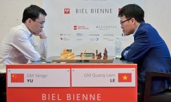 Giải cờ vua Biel Grandmaster: Lê Quang Liêm thắng kỳ thủ số hai Trung Quốc